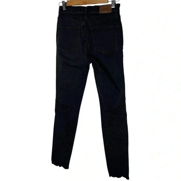 Madewell 9 inch High Rise Skinny Jeans Raw Hem Button Fly Pants Women’s Size 27 - Picture 9 of 14